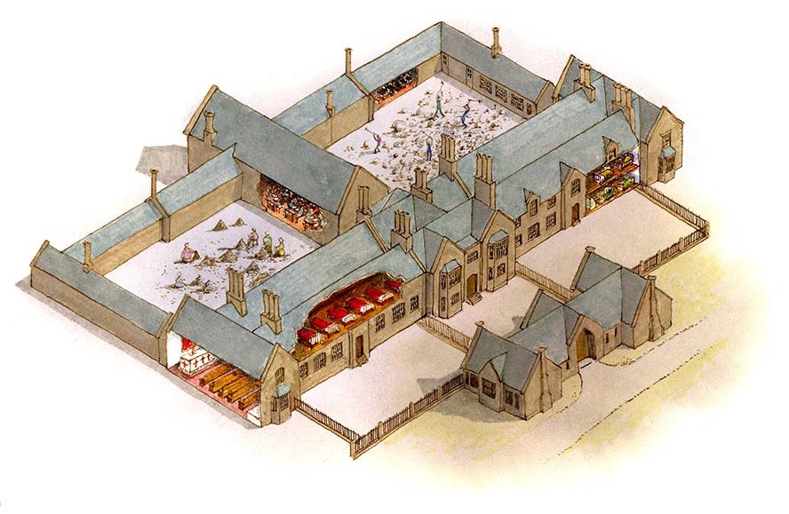 Orion Publishing . Exploded view of the 19th Century Workhouse